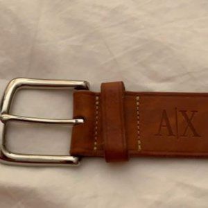 Armani Exchange leather belt
